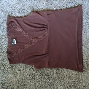 EUC Perseption Sz L brown tank top